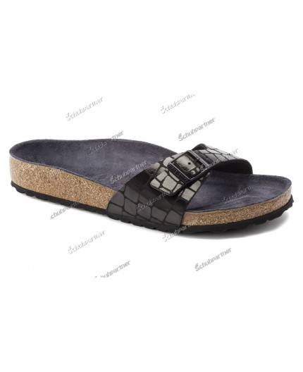 birkenstock madrid gator gleam copper